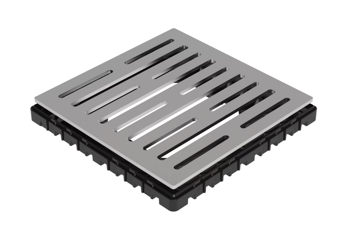 GURU EVO Grate Line drain brushed stainless steel