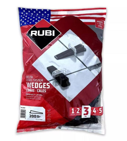 Rubi Tools Delta Tile Leveling Wedges, 200 Pieces
