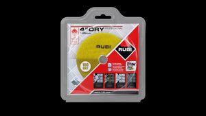 RUBI Resin dry polishing pad 100 grit 4" - HQ